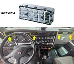 Kenworth W900 T800 T660 C500 2006 And Newer Chrome Dash Ac Vent Set Of 4. Fixed Price $58.22.