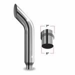 Trux TSK75-BO60 7IN.-5IN. Reduced Dia. Bullhorn Top Truck Exhaust STACK-60IN.L. Fixed Price $916.58.