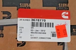 3678770 Cummins Gasket Seal Connection Isx Qsx 15 Liter EPA07 Engine Diesel Hd. Fixed Price $38.00.