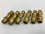 Pack Ob Alkon AQ62 DOT-6 Air Brake Brass 3/8" Straight Union Connector. Fixed Price $63.95.