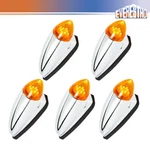 5X 8LED Cab Roof Marker Clearance Lights Amber Chrome Fit For Mack Chu 2008-2019. Fixed Price $79.79.