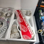 Detroit Red Wings Hockey Ceiling Fan Pro Builder White And 52". Fixed Price $199.95.
