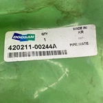Doosan 420211-00244A Pipe Water, Oil Cooler Piping 42021100244A New. Fixed Price $90.19.