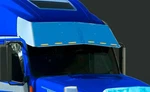 Volvo Vnl 730 780 VT880 Stainless Steel Drop Visor # 13979. Fixed Price $638.64.