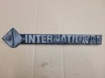 International Oem Machined Plastic 15.5" Vintage Emblem Badge Name 2007339C1. Fixed Price $49.99.