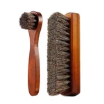 2 Pcs Boot Polish Brush Kit Leather Shoe Care Clean Wood Handle. Fixed Price $12.32.