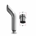 Trux TSK75-BO48 7IN.-5IN. Reduced Dia. Bullhorn Top Truck Exhaust Stack 48IN.L. Fixed Price $601.14.