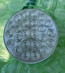 Maxxima M42701Y 4" Round Led Warning Strobe Amber Clear Lens.. Fixed Price $30.50.