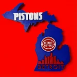 Detroit Pistons Michigan Wall Decor Nba Fan 3D Sign Man Cave. Fixed Price $27.99.