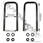 Automann AUBK8866-134S Bolt Kit, 22MM 1.5 X 1/8 1/2, For Peterbilt. Fixed Price $89.91.