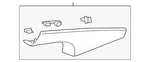 Genuine Gm Jet Black Driver Side Body Lock Pillar Upper Trim Panel 23394650 Qty. Fixed Price $77.60.
