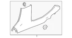 Genuine Gm Jet Black Passenger Side Center Pillar Lower Trim Panel 23222765. Fixed Price $56.19.