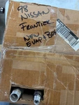 1998 Nissan Frontier Evaporator Assembly Housing Kingston Actual Part. Fixed Price $200.00.
