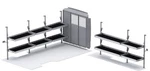 Kargomaster 51PME Folding Shelf Leg Fits For Ram Promaster Lo. Fixed Price $5448.74.