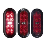 Tecniq Oem 6" Oval Stop Tail Turn Reverse Grommet Red Lens Amp Connectors,. Fixed Price $38.83.