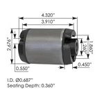 Cabin Mount Bushing Volvo 500.194 M203054 TF10162. Fixed Price $62.99.