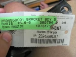 Nos International 2594559C91 Body Bracket Exhaust Part 4300. Fixed Price $150.00.