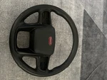 Peterbilt Black Truck Steering Wheel. Fixed Price $300.00.