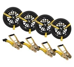 Mytee Products 4 Pack 2" X 120" Car Trailer Tie Down Straps With Flat Hook 3.... Fixed Price $87.45.