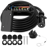 8FT 7 Way Trailer Plug With Junction Box, Pin Wiring Harness D.... Fixed Price $63.43.