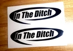 In The Ditch Decals Stickers Wrecker Rollback Tow Truck (2) 16X5" Gloss Black. Fixed Price $32.74.
