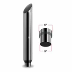 Trux TSK65-MO60 6IN.-5IN. Reduced Dia. Mitered Top Truck Exhaust Stack 60IN.L. Fixed Price $445.09.