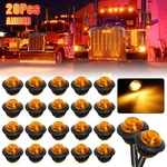 20X 3/4" Led Side Marker Lights Truck Trailer Round Amber Bullet Clearance Lamp. Fixed Price $127.99.