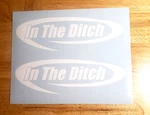 In The Ditch Decals Stickers Wrecker Rollback Tow Truck (2) 16X5" Gloss White. Fixed Price $32.74.